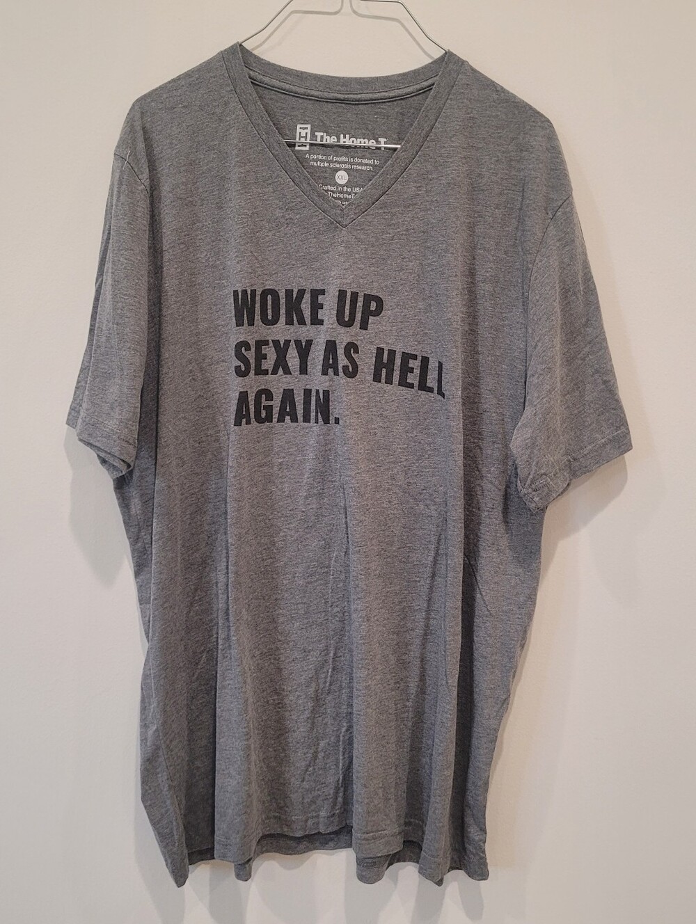 The Home T Gray Short Sleeve Tee Size XXL